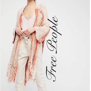Free People Desert Daze Duster Fringe Cardigan